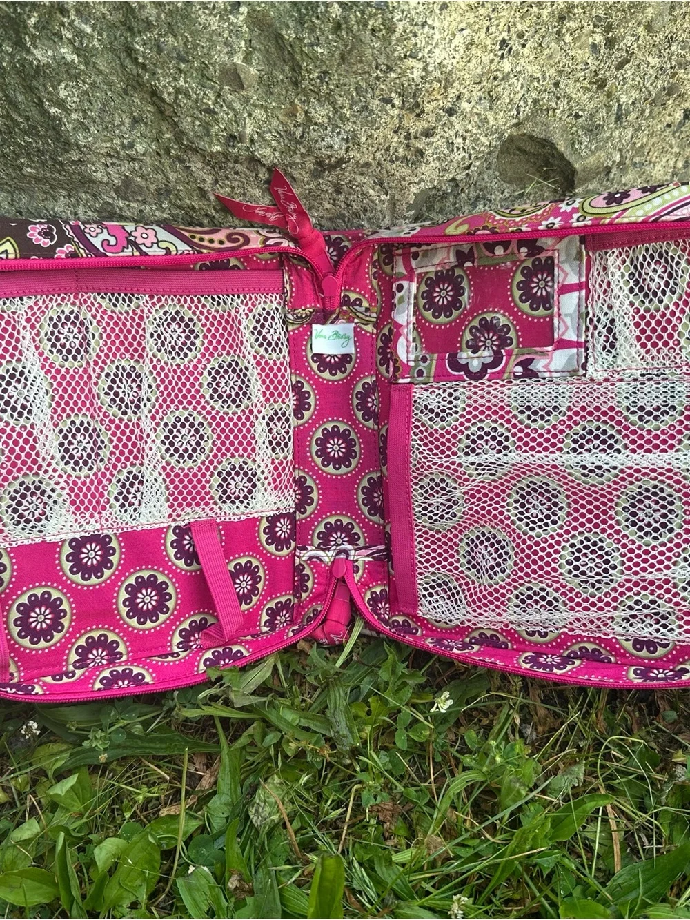 Vera Bradley Very Berry Paisley Tech Organizer